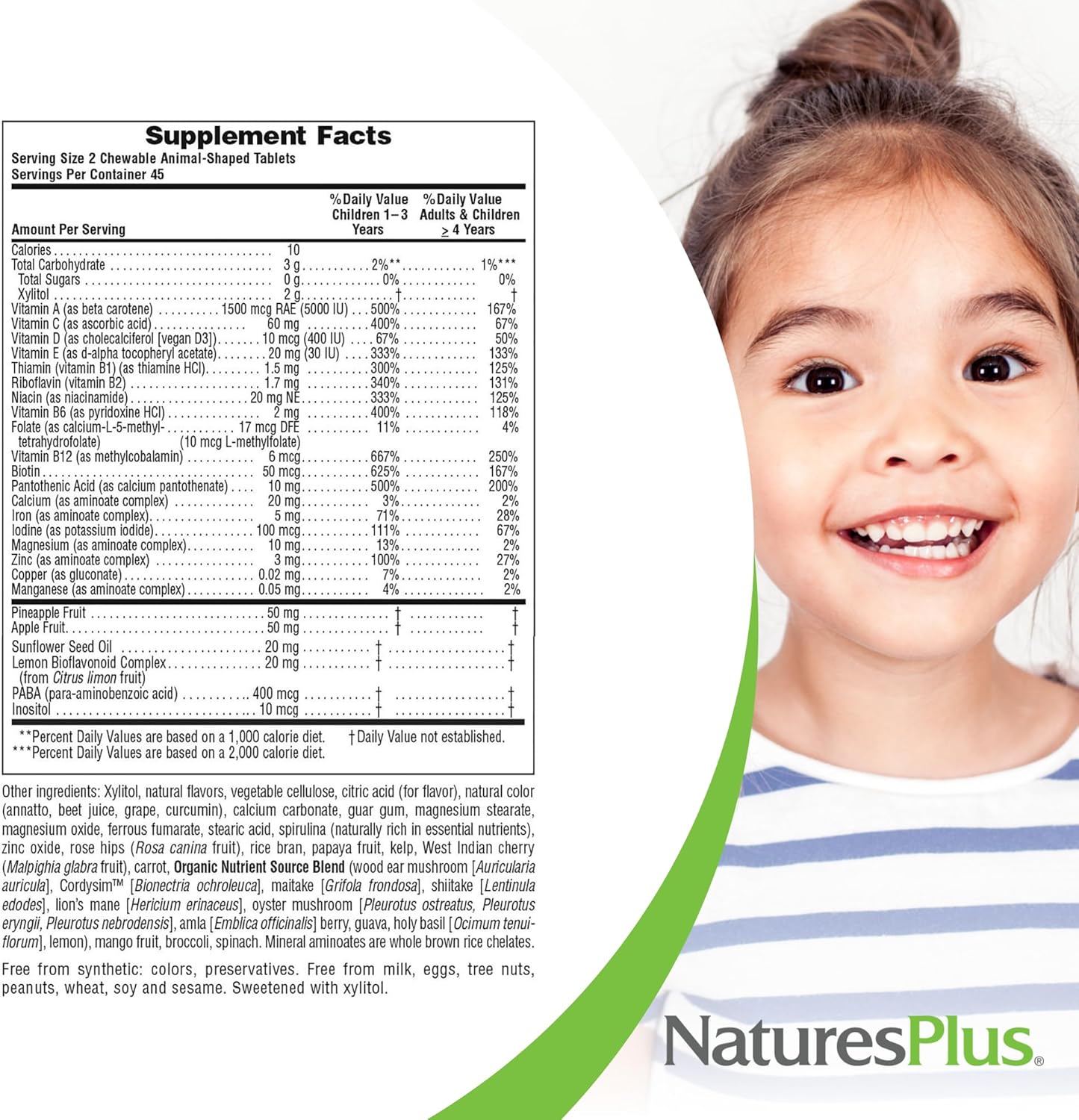 Sugar-Free Children's Multivitamin Chewable Tablets - Assorted Cherry, Grape & Orange Flavors - 90 Count