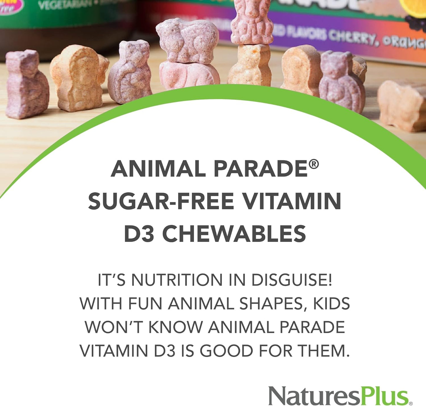 Sugar-Free Children's Vitamin D3-500 IU Chewable Tablets - Black Cherry Flavor - Bone & Immune Support - 90 Servings