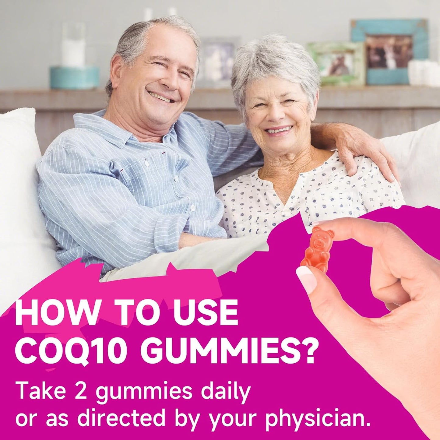 Sugar-Free CoQ10 Gummies 250mg with Omega-3, Vitamin B3, Zinc, and Magnesium - Heart Health and Antioxidant Support - 60 Count