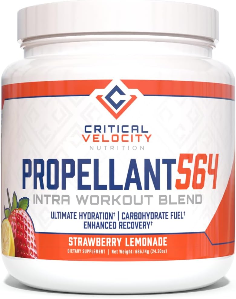 Sugar-Free Electrolyte & Carb Intra Workout Powder, Strawberry Lemonade Flavor - 30 Servings for Recovery & Performance