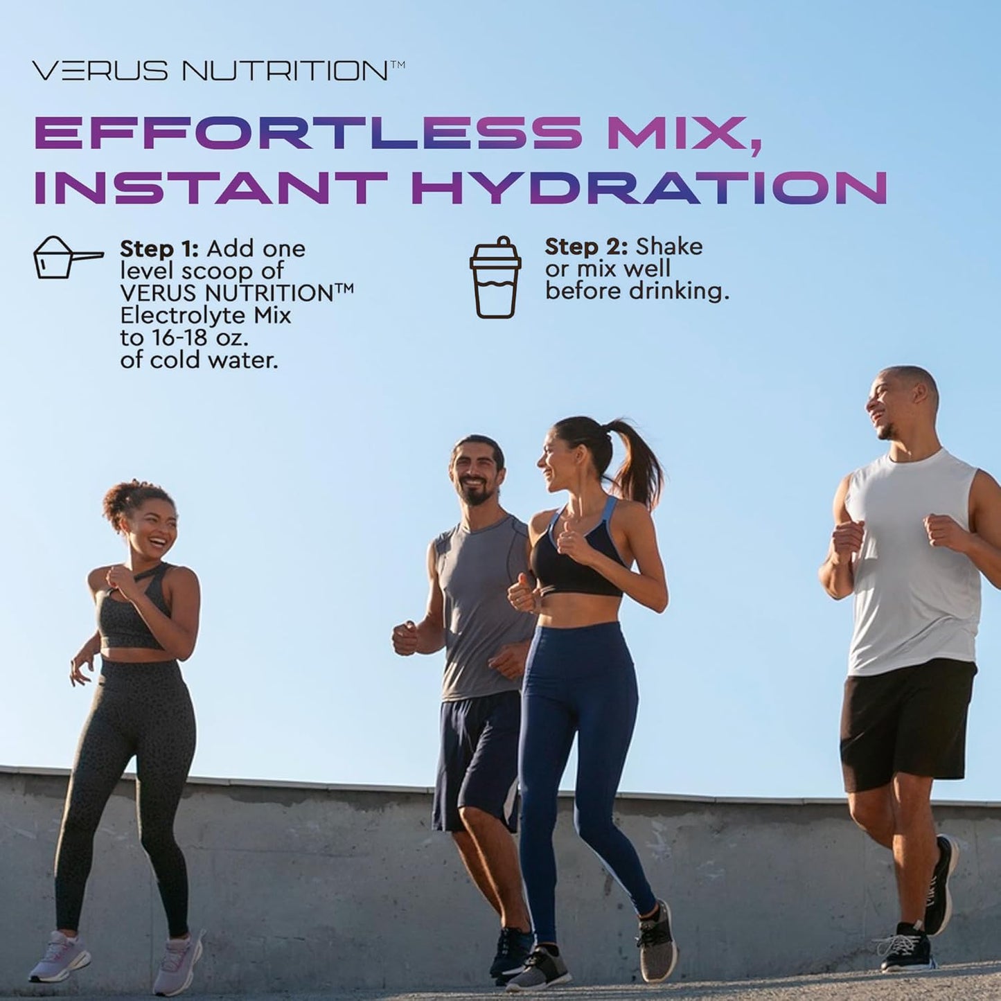 Sugar-Free Electrolyte Powder for Fasting, Keto & Vegan Diets - Natural Ingredients, Zero Calorie Hydration Mix with Energy Boost - 60 Servings