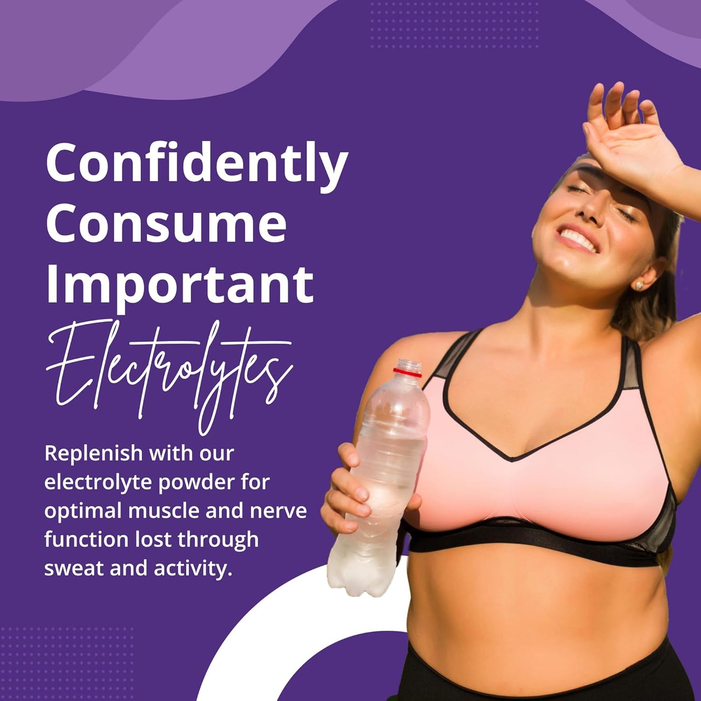 Sugar Free Electrolyte Powder Mix for Hydration | Keto Friendly Grape Flavor | Low FODMAP, Non-GMO, Gluten Free | 30 Servings