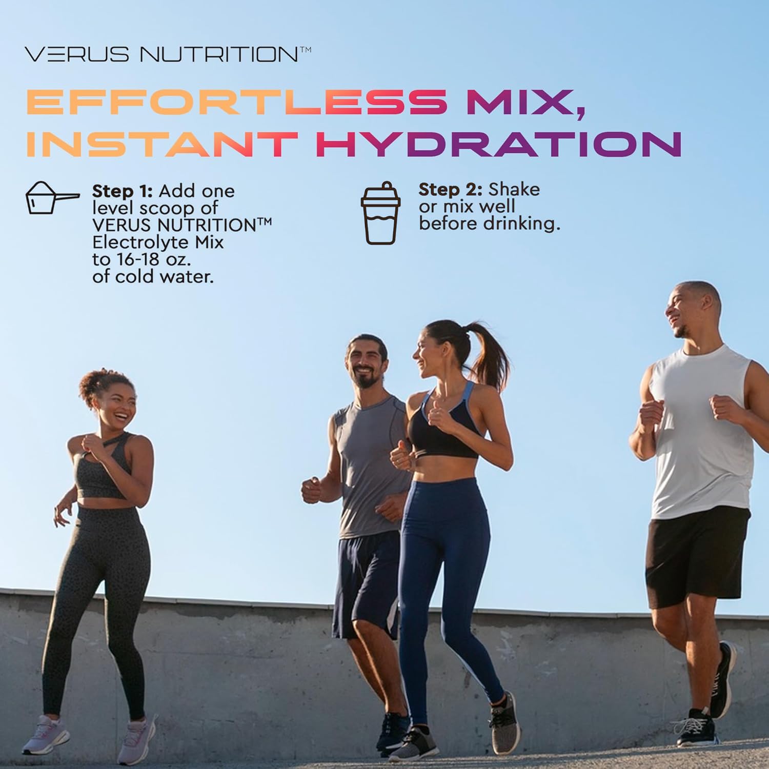 Sugar-Free Electrolytes Powder for Fasting, Keto & Vegan | Natural Ingredients for Energy Boost | Zero Calorie Hydration Mix, 60 Servings