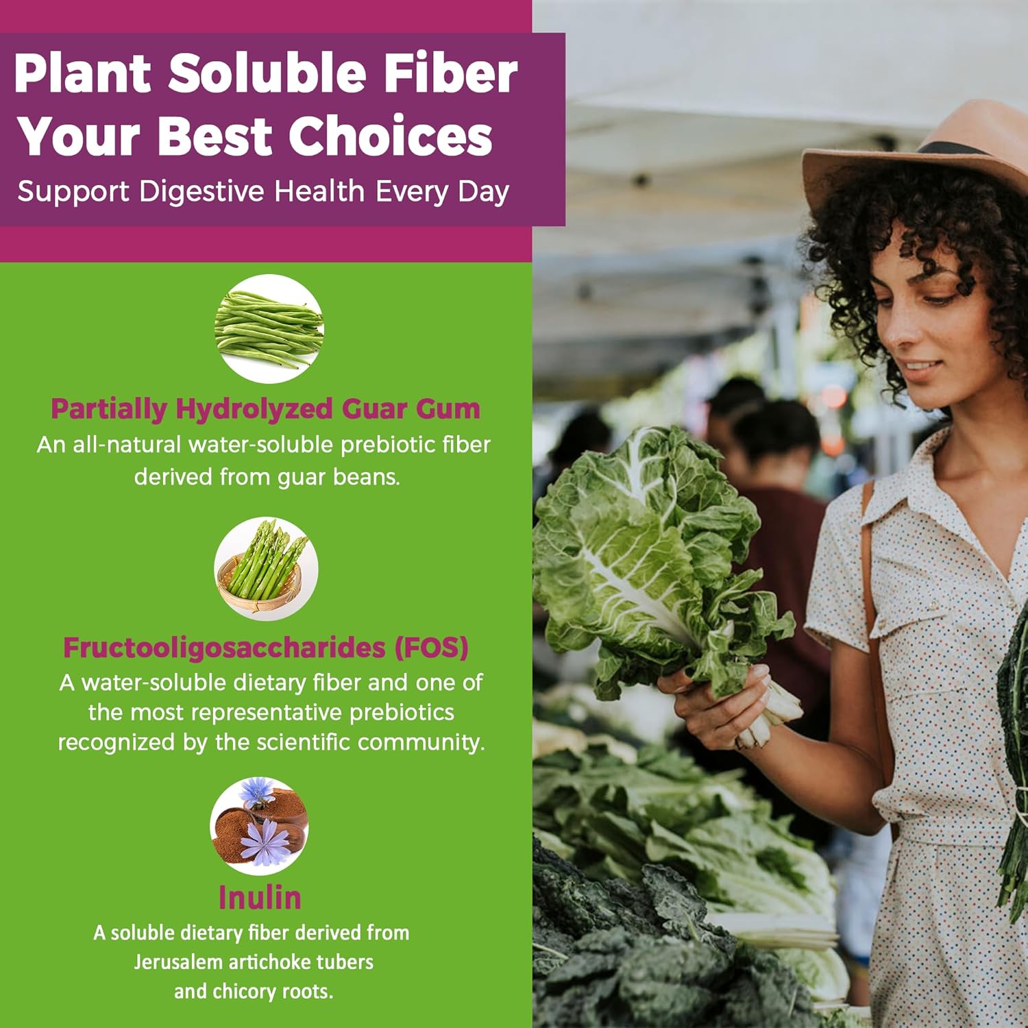 Sugar-Free Fiber Gummies for Adults with Probiotics, Enzymes, and Betaine - 10g Prebiotic Fiber Supplement for Digestive Health - Vegan, Gelatin-Free - 60ct