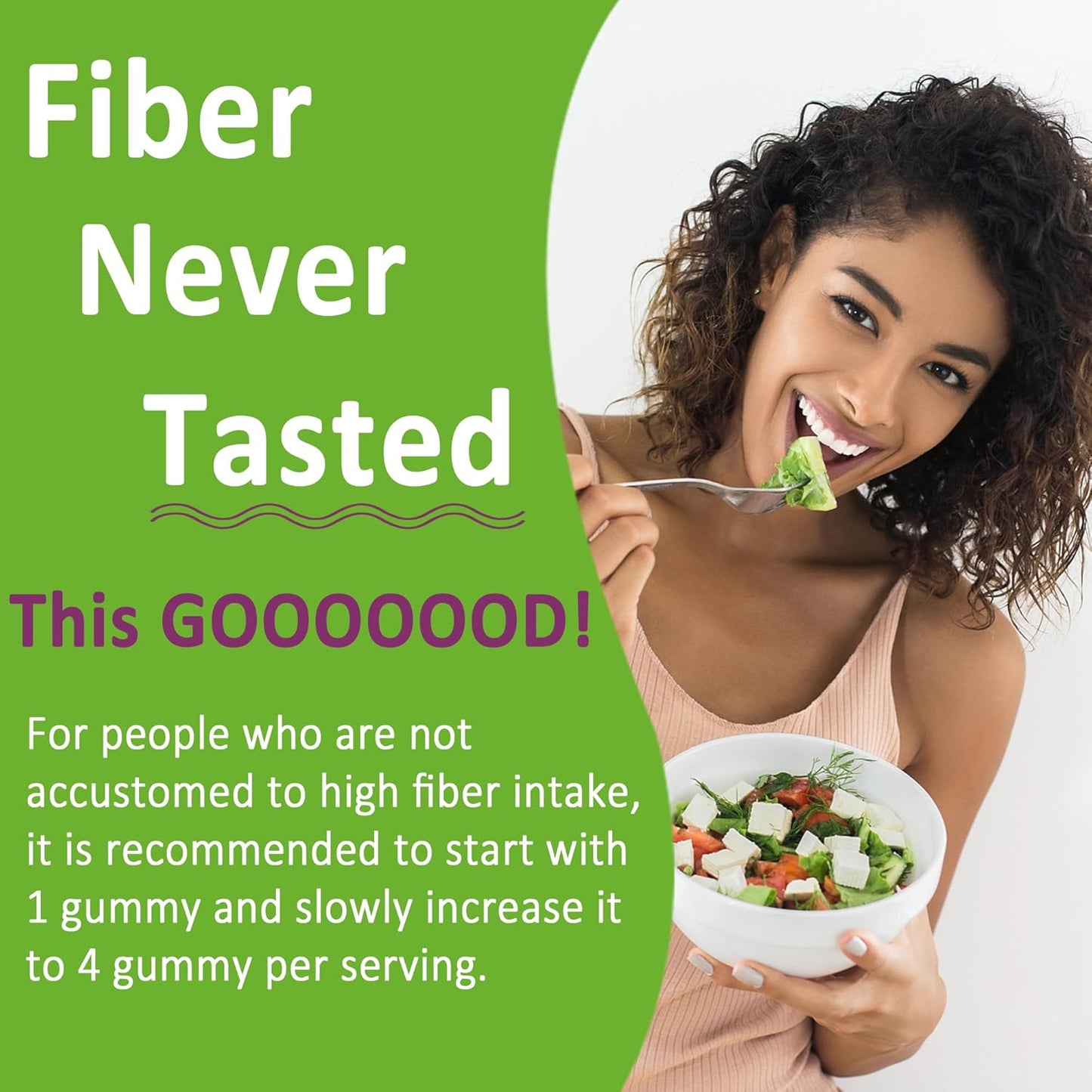 Sugar-Free Fiber Gummies for Adults with Probiotics, Enzymes, and Betaine - 10g Prebiotic Fiber Supplement for Digestive Health - Vegan, Gelatin-Free - 60ct