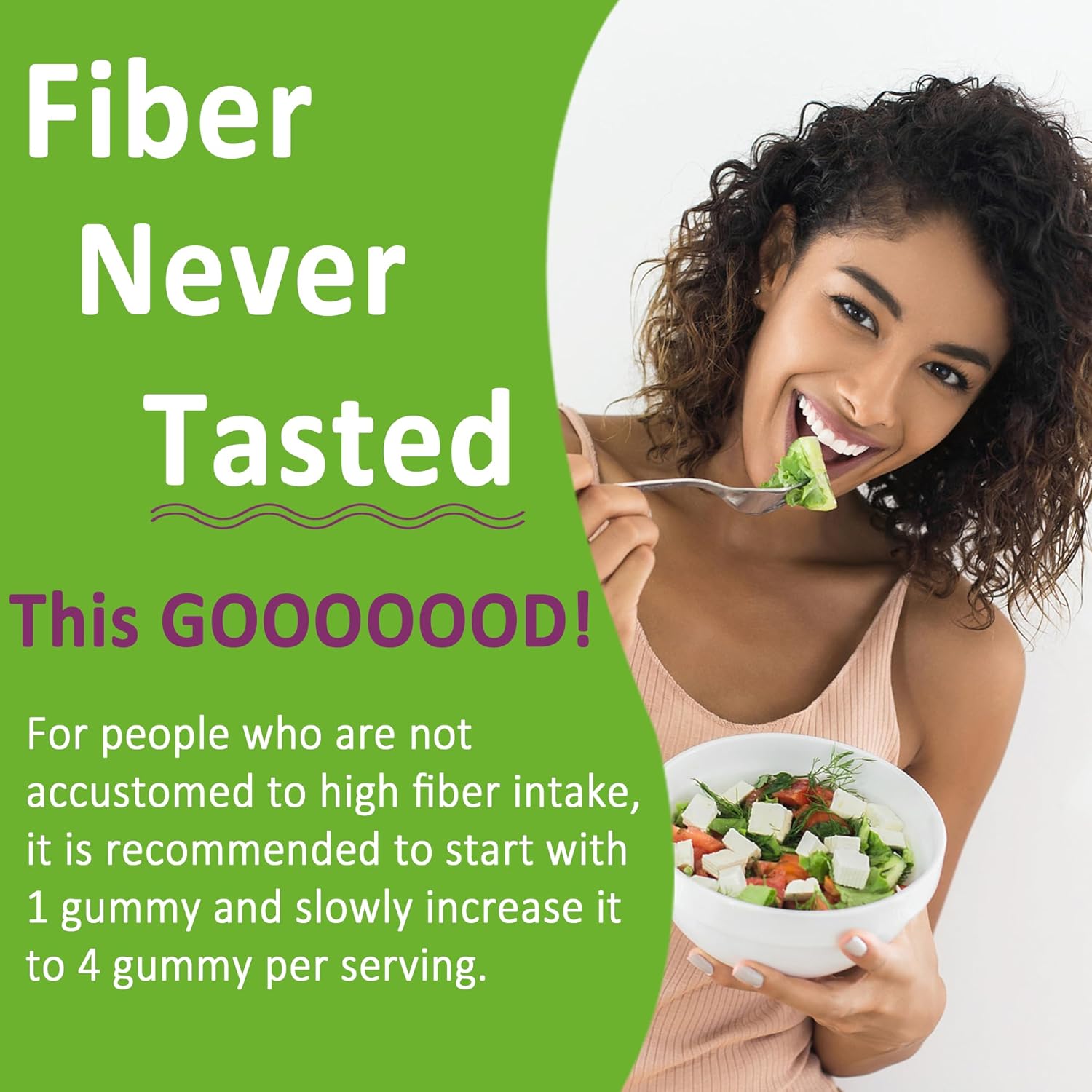 Sugar-Free Fiber Gummies for Adults with Probiotics, Enzymes, and Betaine - 10g Prebiotic Fiber Supplement for Digestive Health - Vegan, Gelatin-Free - 60ct