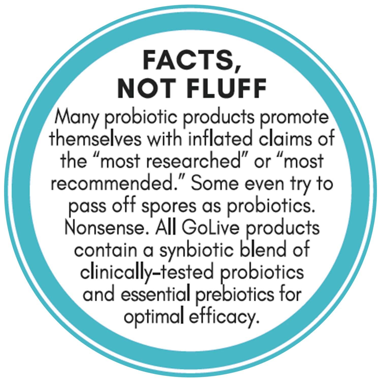 Sugar-Free GoLive Probiotics & Prebiotics Powder for Healthy Beauty Glow - 25 Billion CFUs, 10 Clinical Strains - Women and Men, Immune & Digestive Health - 10 Count Pack