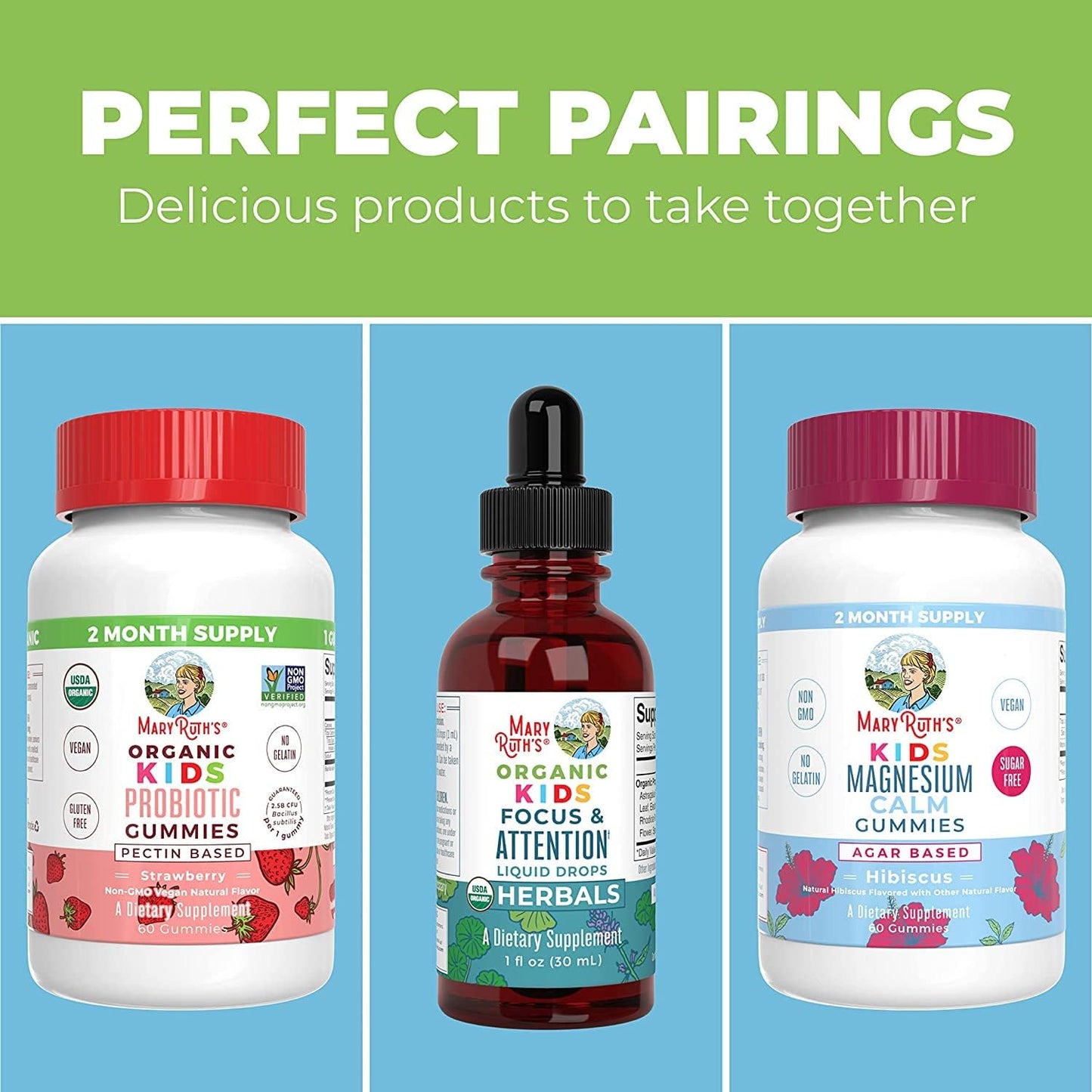 Sugar-Free Kids Multivitamin Gummies | 2-Month Supply | Ages 2+ | Essential Vitamins C, D3, Zinc | 60 Count x 2