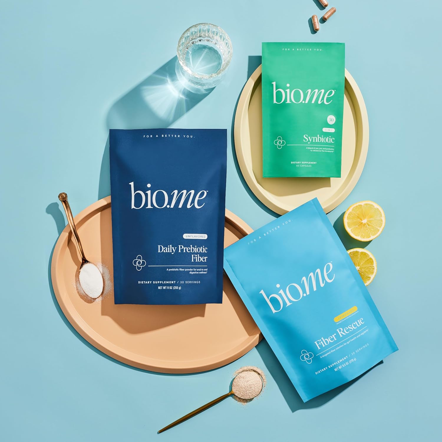 Sugar Free Lemonade Flavored Psyllium Husk Powder - Non-GMO Prebiotic Fiber Supplement for Digestive Health & Bloating Relief, Gluten Free - 30 Servings