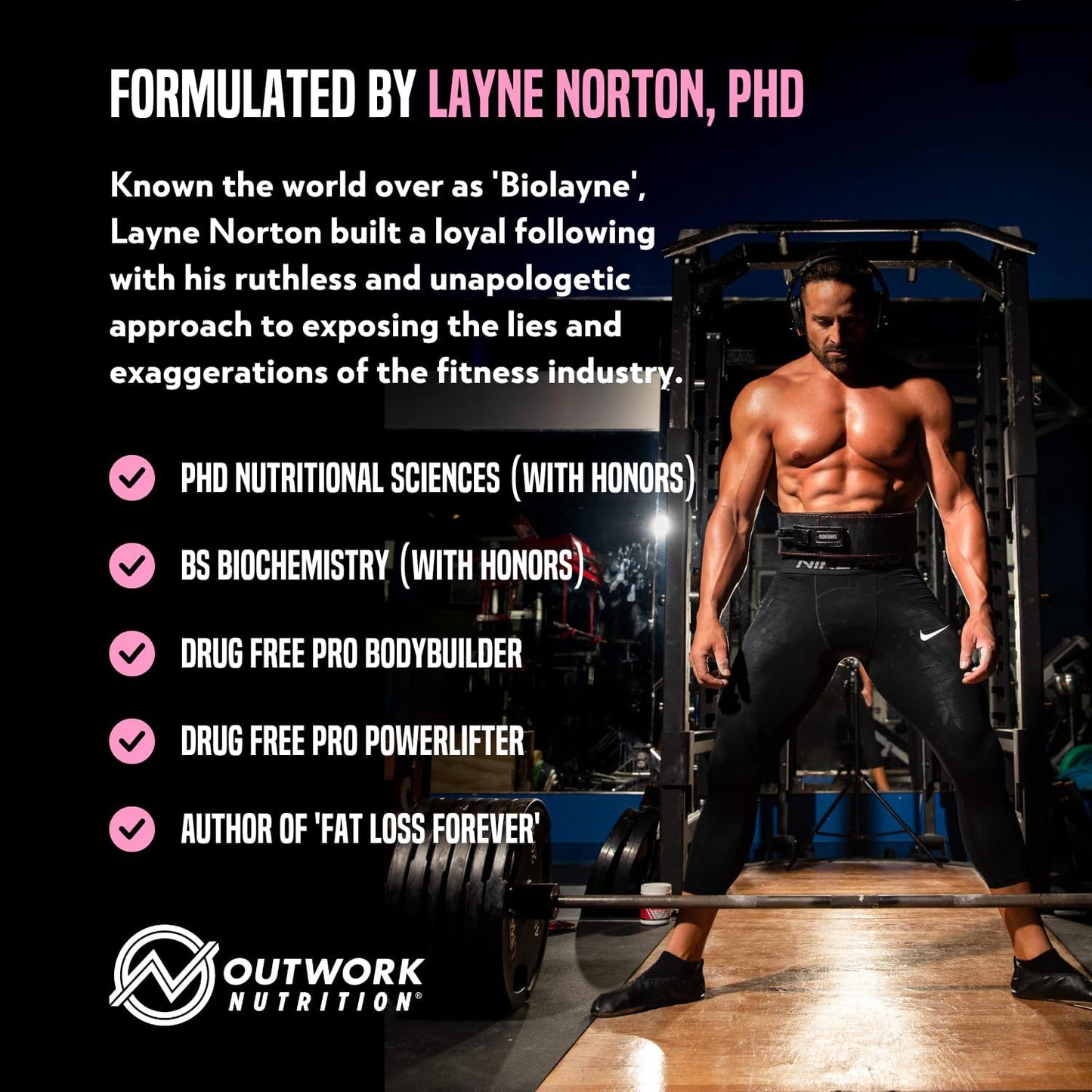 Sugar-Free Outwork Nutrition Pre-Workout Powder for Men & Women - No Creatine, with Nootropics, Citrulline Malate, Beta Alanine - Strawberry Lemonade Flavor, Science-Backed Formula