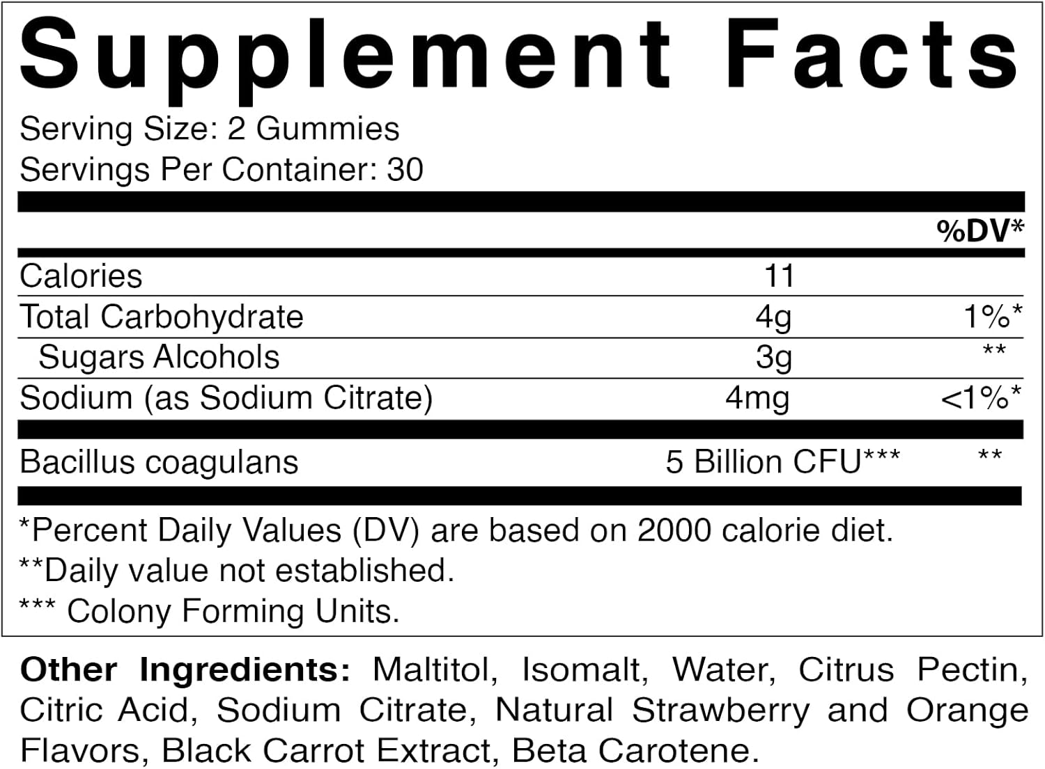 Sugar-Free Probiotic Gummies for Men and Women - 5 Billion CFUs - Supports Digestive, Immune, and Gut Health - Gluten-Free