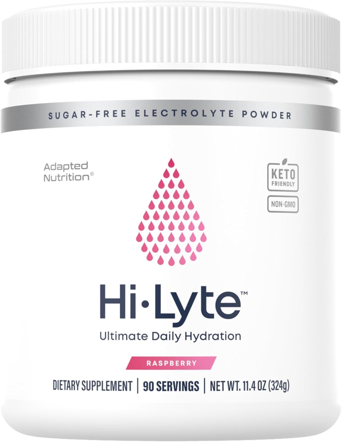 Sugar-Free Raspberry Electrolyte Powder Drink Mix - 90 Servings | Gluten-Free Keto Hydration Supplement | Zero Calories & Carbs | No Maltodextrin | Light Refreshing Flavor