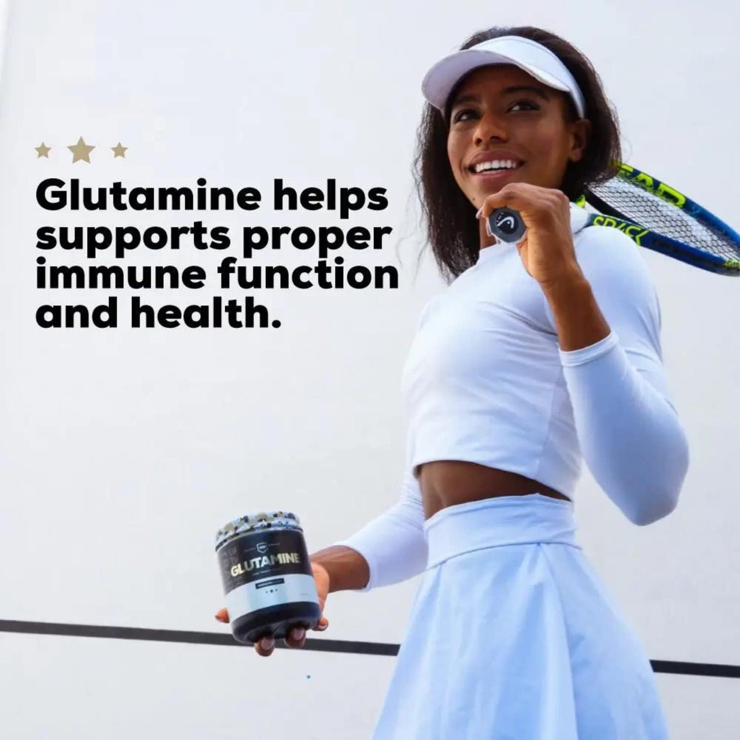 Sugar-Free REDCON1 Glutamine Powder for Muscle Recovery & Immune Support - 60 Servings