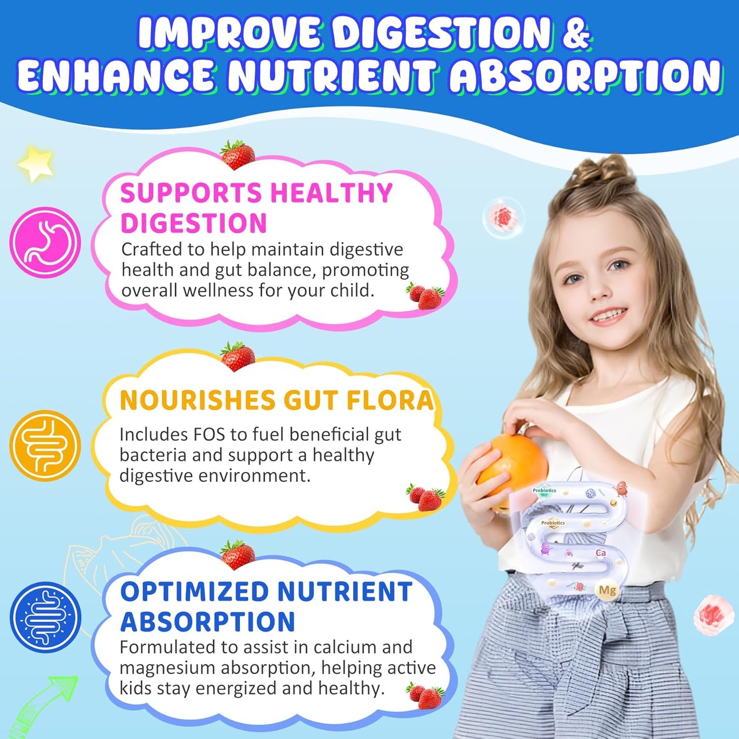 Sugar Free Vitamin C + D3 + Zinc Gummies for Adults 50+ and Calcium + D3 + Magnesium Gummies for Kids 4+ by Nextdia