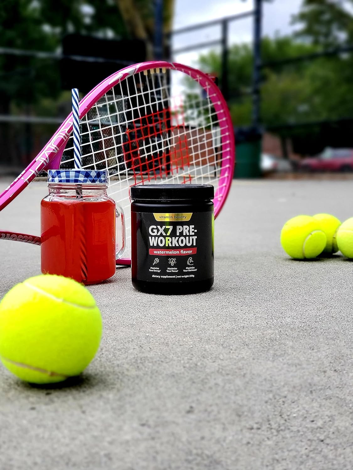 Sugar-Free Watermelon Pre-Workout Powder with Beta-Alanine and Caffeine - Keto Energy Supplement for Men and Women - Non-GMO - 20 Servings