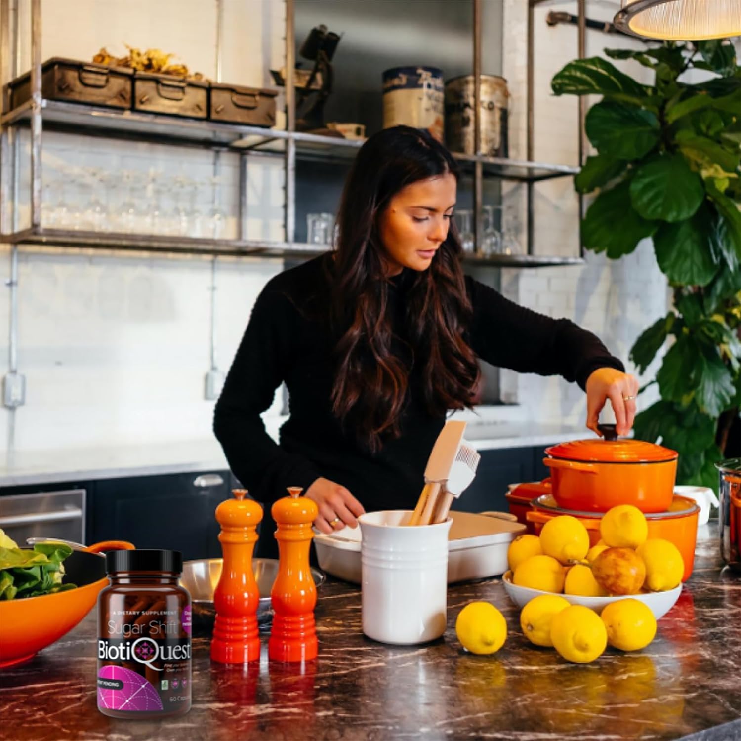 Sugar Shift Probiotics by BiotiQuest: 22 Billion CFU, Supports Sugar Metabolism and Reduces Inflammation, Non-GMO, Gluten-Free - 60 Capsules