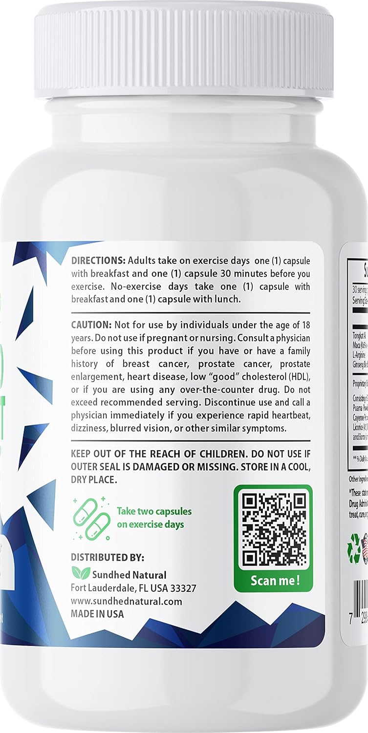 Sundhed Natural Testo Boost Max - Boost Stamina, Energy, and Strength Naturally for Men