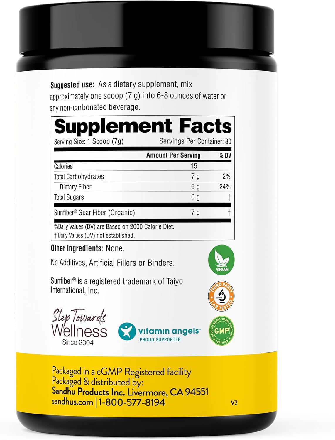 SunFiber® Prebiotic Fiber Supplement Powder - 30 Servings - Unflavored Low FODMAP Blend for Digestive Health - Gluten Free Gut Support for Men & Women