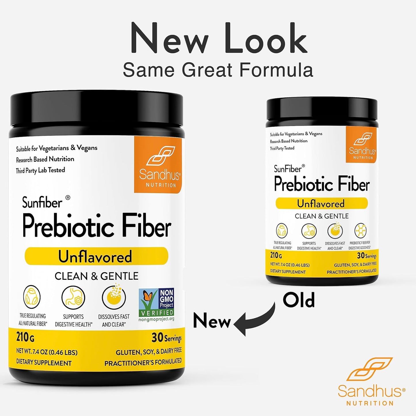 SunFiber® Prebiotic Fiber Supplement Powder - 30 Servings - Unflavored Low FODMAP Blend for Digestive Health - Gluten Free Gut Support for Men & Women