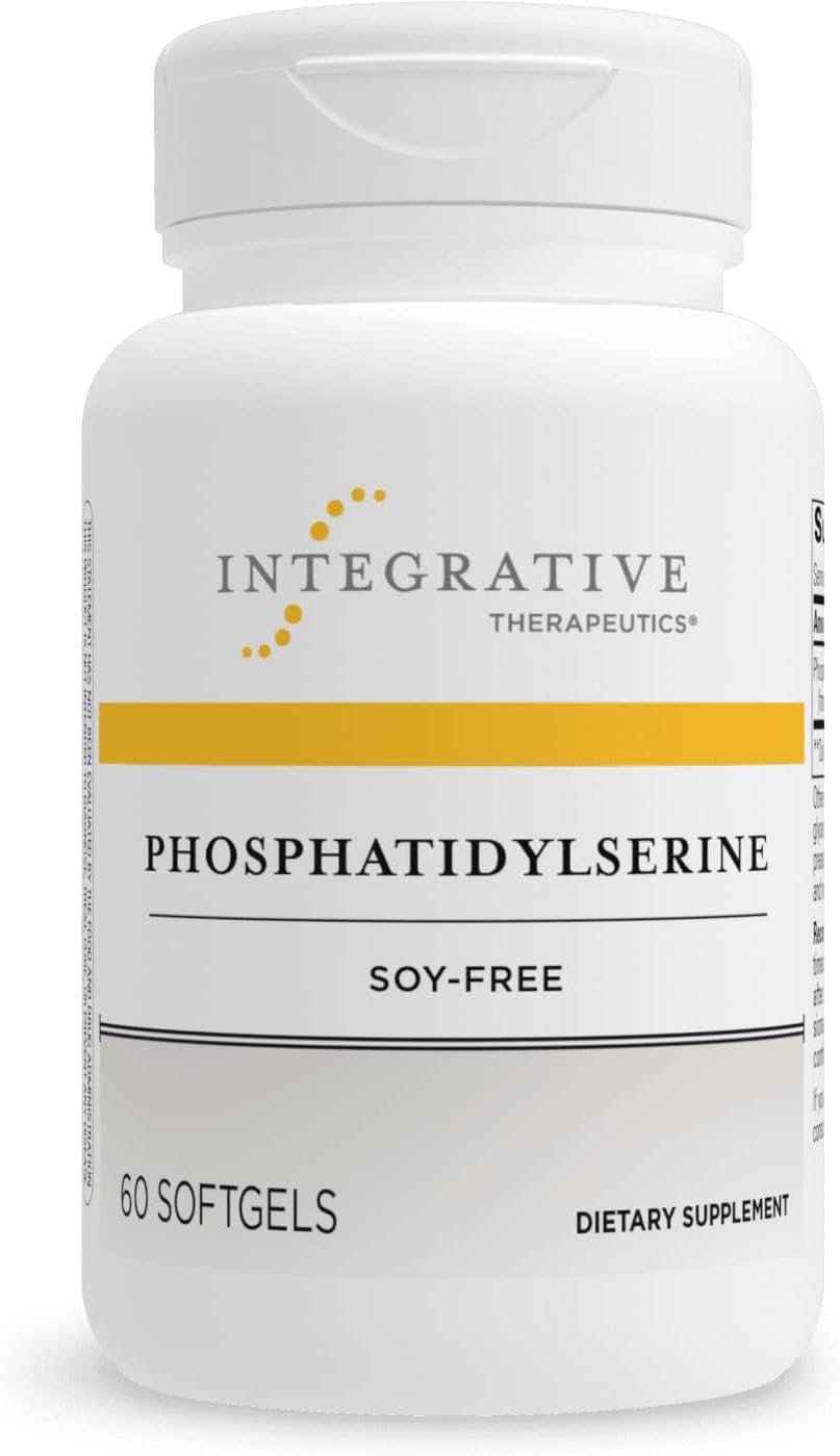 Sunflower Lecithin Phosphatidylserine Softgels - Brain Function & Stress Support Supplement - Men & Women - 60ct