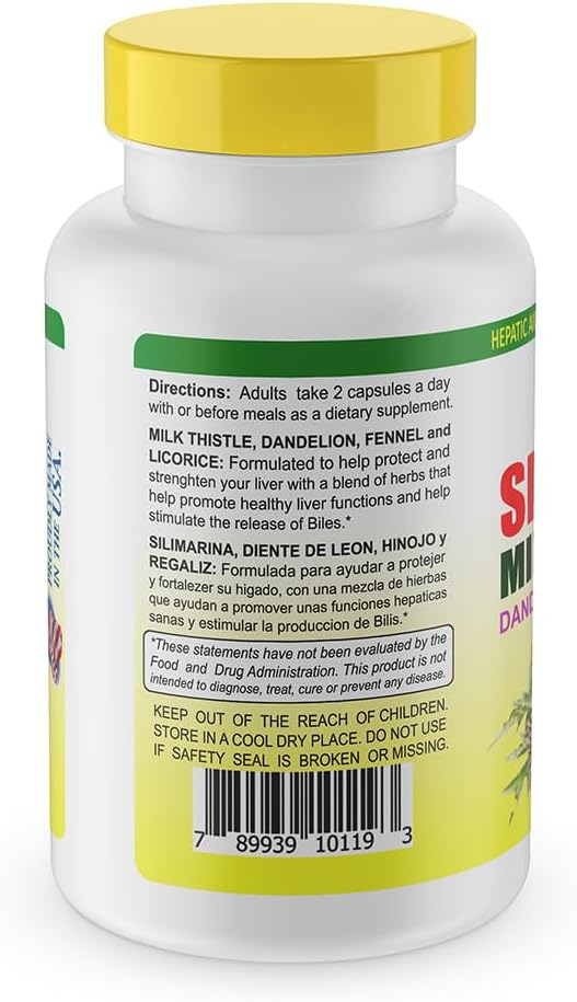 Sunshine Naturals Milk Thistle Complex 600mg - 120 Capsules (Pack of 3) for Liver Health & Digestive Support, Detox, Antioxidant Defense, Natural Function.