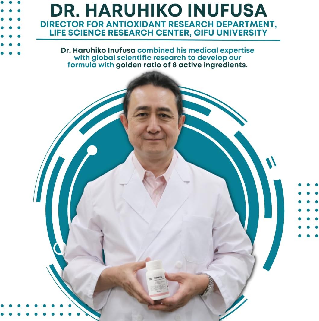 SUPALIV Liver Health & Immunity Support Supplement | Japanese Patented Formula | Antioxidants | 100 Tablets