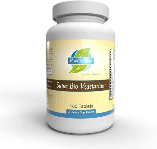 Super Bio Vegetarian 180 Tablets - Clinical Strength Immune System Support with Shiitake & Maitake Mushrooms
