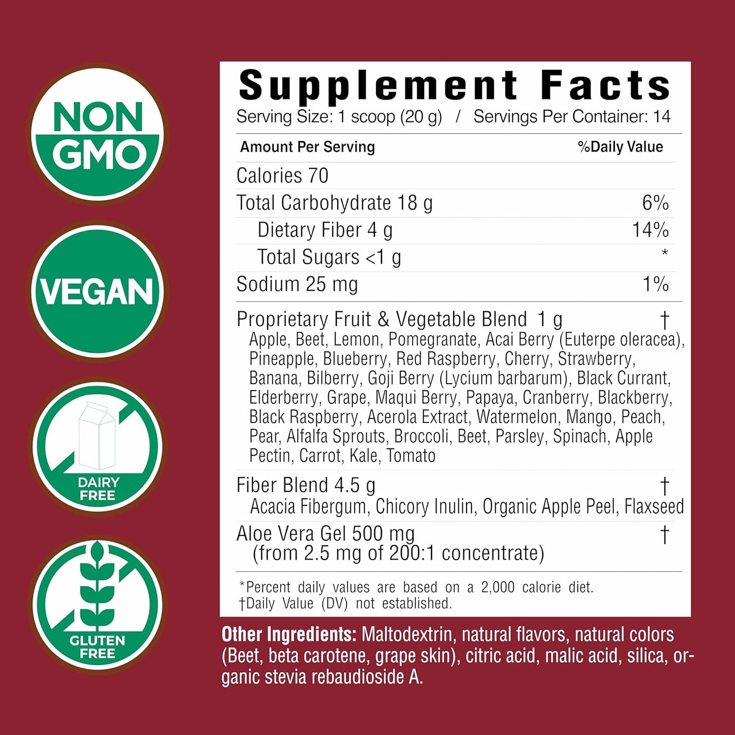 Super Cleanse Juice with 34 Fruits and Vegetables for Healthy Digestion and Weight Management - 28 Servings