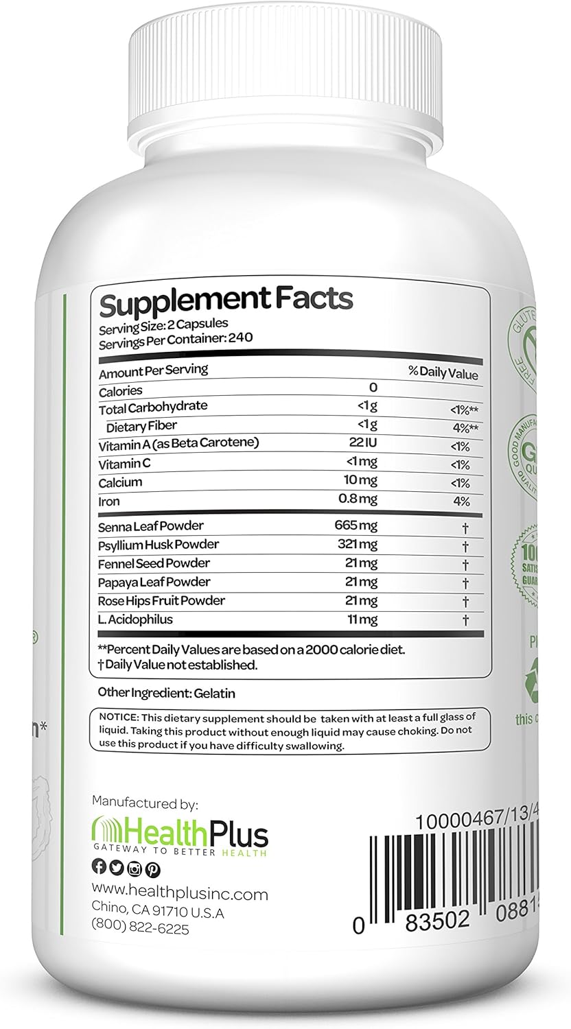 Super Colon Cleanse: 10-Day Detox Cleanse - 480 Count, 12 Cleanses