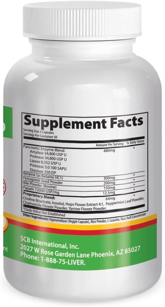 Super Digestive Enzymes Supplement for Better Digestion, Metabolism & Nutrient Absorption, Bloating, Gas, and Constipation Relief by LiverDoctor
