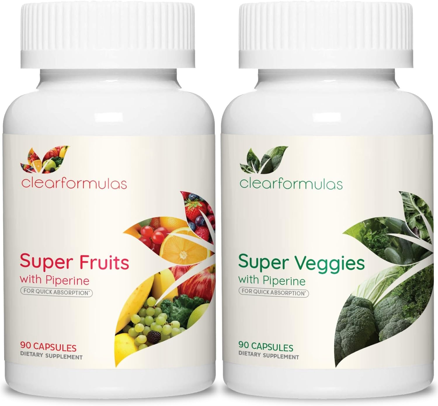 Super Fruits and Vegetables Supplement for Adults - 37 Different Super Foods for Overall Health and Immune Support - Non-GMO and Vegan - 30 Servings