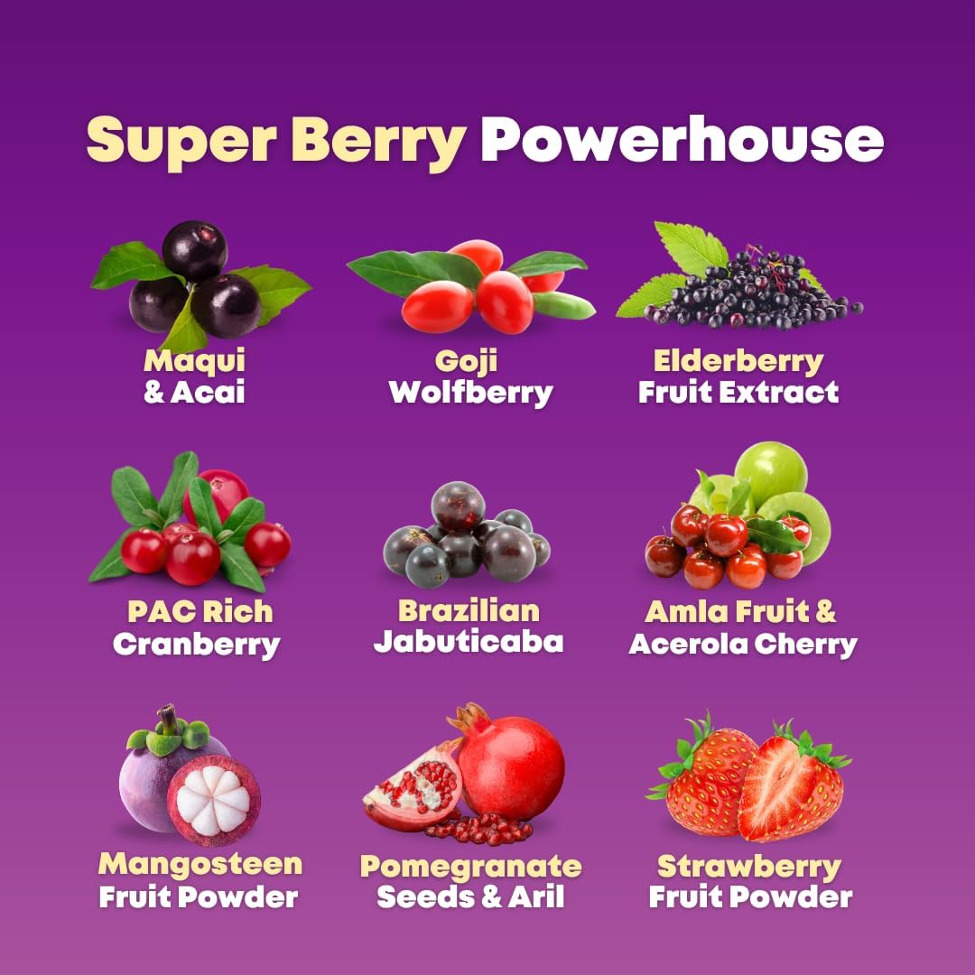 Super Maqui Berry & Greens Bundle - Gut, Immune, Skin, Wellness Support - Non GMO, Gluten Free, Vegan