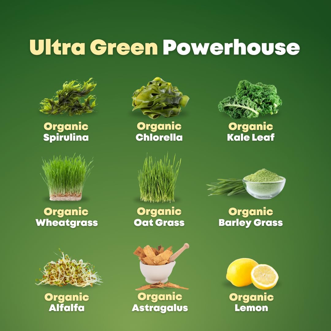 Super Maqui Berry & Greens Bundle - Gut, Immune, Skin, Wellness Support - Non GMO, Gluten Free, Vegan