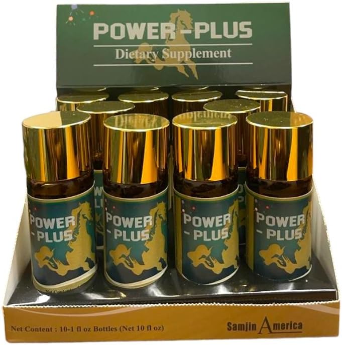 Super Power-Plus Botanical Blend Liquid Supplement - Pack of 10 Bottles, 1 FL OZ Each