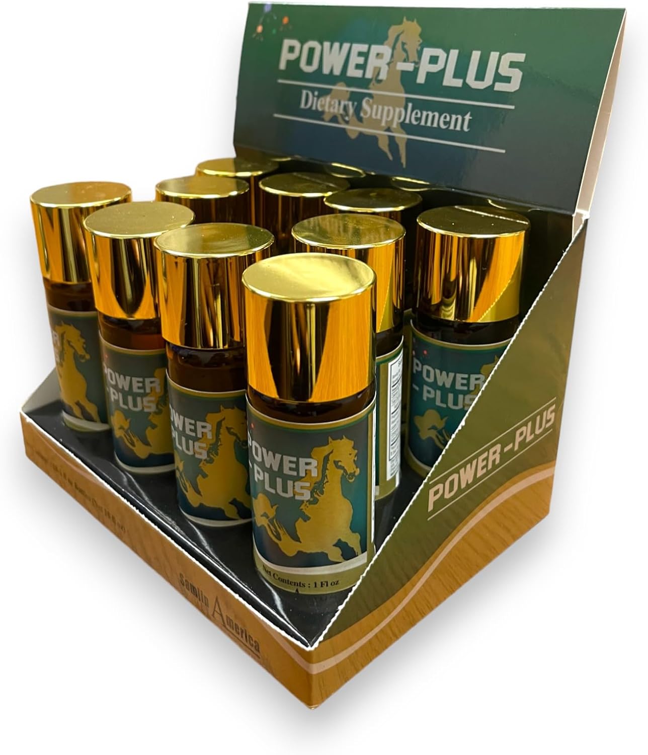 Super Power-Plus Botanical Blend Liquid Supplement - Pack of 10 Bottles, 1 FL OZ Each