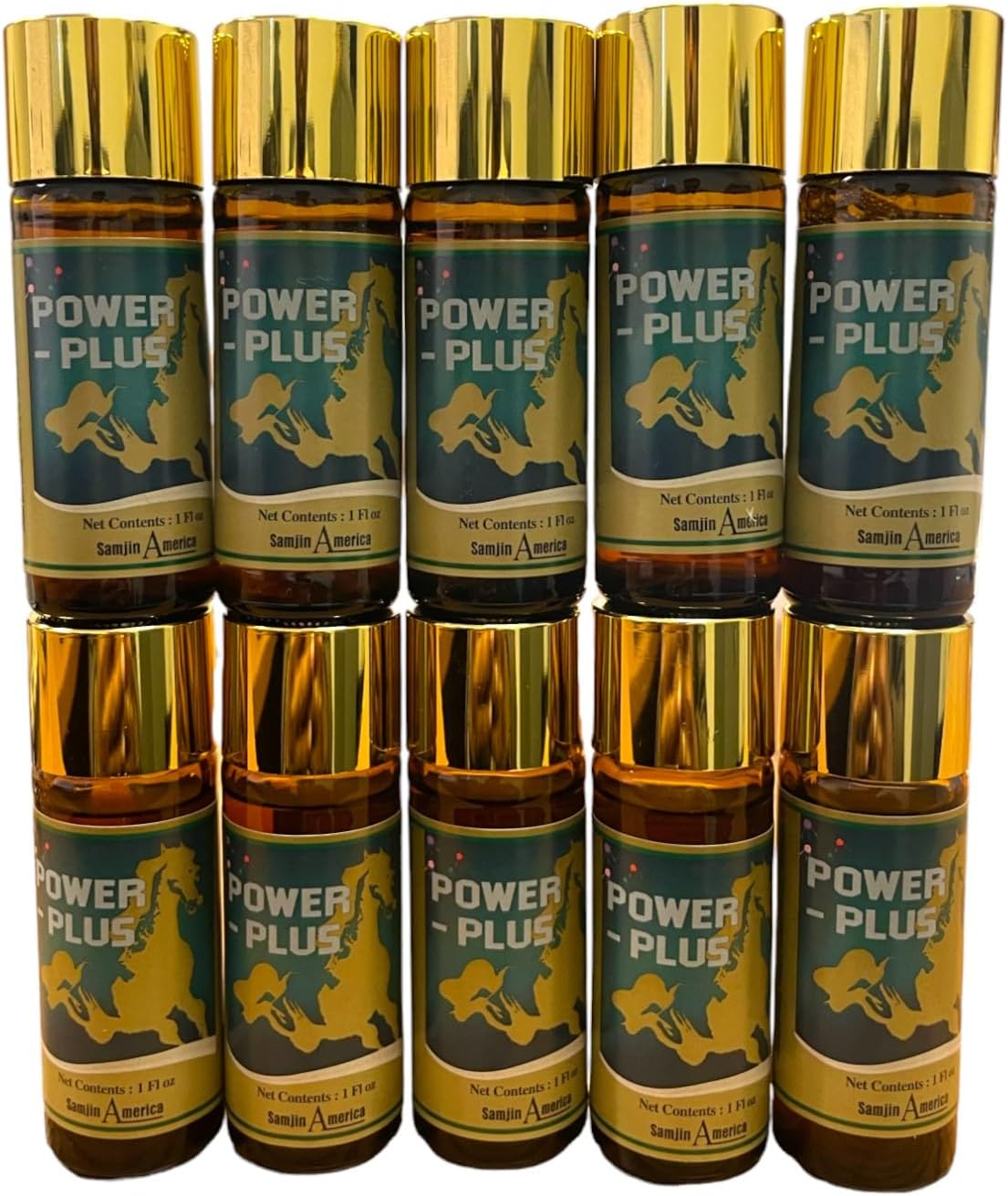 Super Power-Plus Botanical Blend Liquid Supplement - Pack of 10 Bottles, 1 FL OZ Each