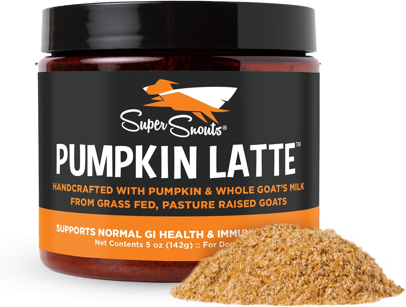 Super Snouts Pumpkin Latte Digestive Supplement for Dogs & Cats - 5 oz - Antibiotic-Free, Supports Gut Health & Stool Regularity