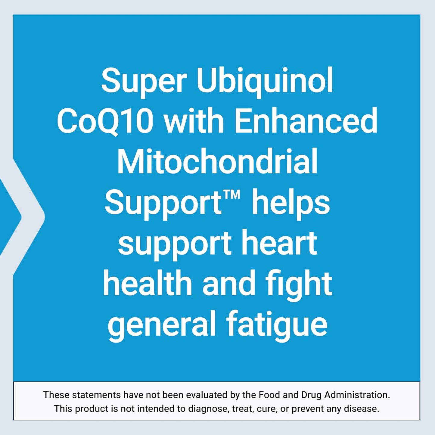 Super Ubiquinol CoQ10 Supplement for Heart Health & Enhanced Mitochondrial Support - 50mg, 30 Softgels, Non-GMO & Gluten-Free