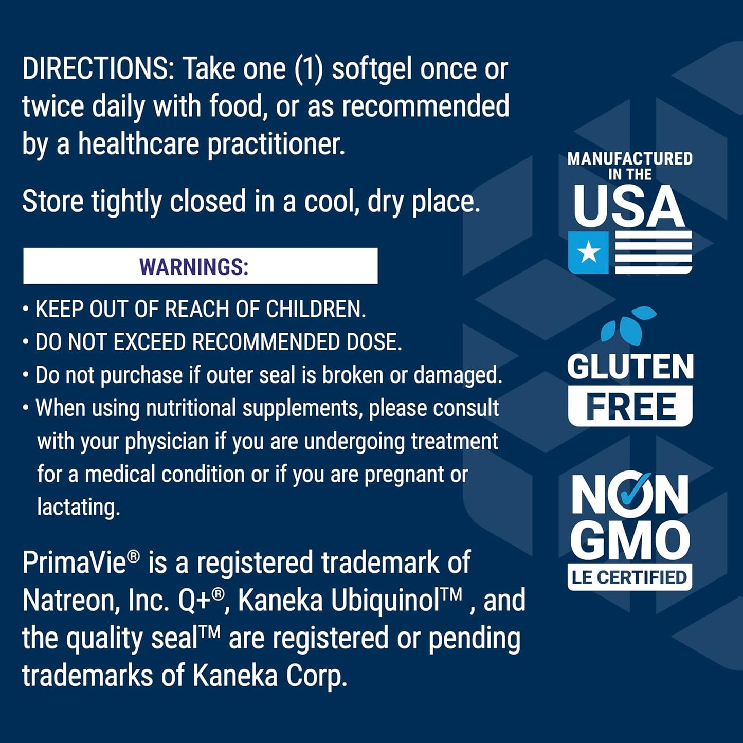 Super Ubiquinol CoQ10 Supplement for Heart Health & Enhanced Mitochondrial Support - 50mg, 30 Softgels, Non-GMO & Gluten-Free