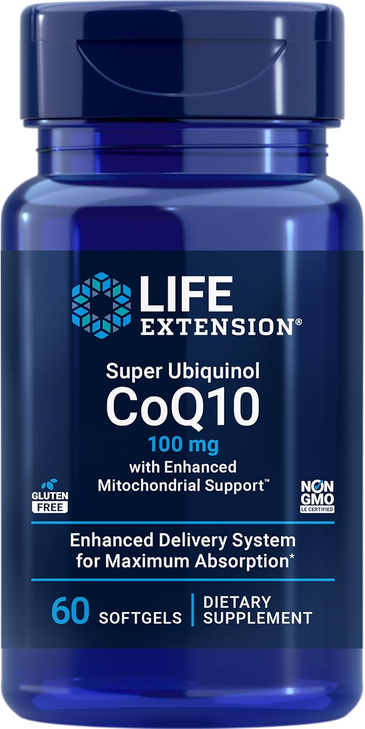 Super Ubiquinol CoQ10 with Enhanced Mitochondrial Support & Neuro-mag Magnesium L-threonate for Optimal Health and Vitality