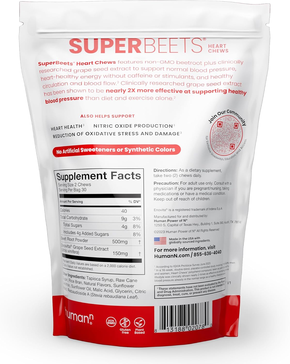 SuperBeets Heart Chews & Black Cherry Powder by humanN - Boost Heart Health and Increase Energy Levels with this Powerful Duo