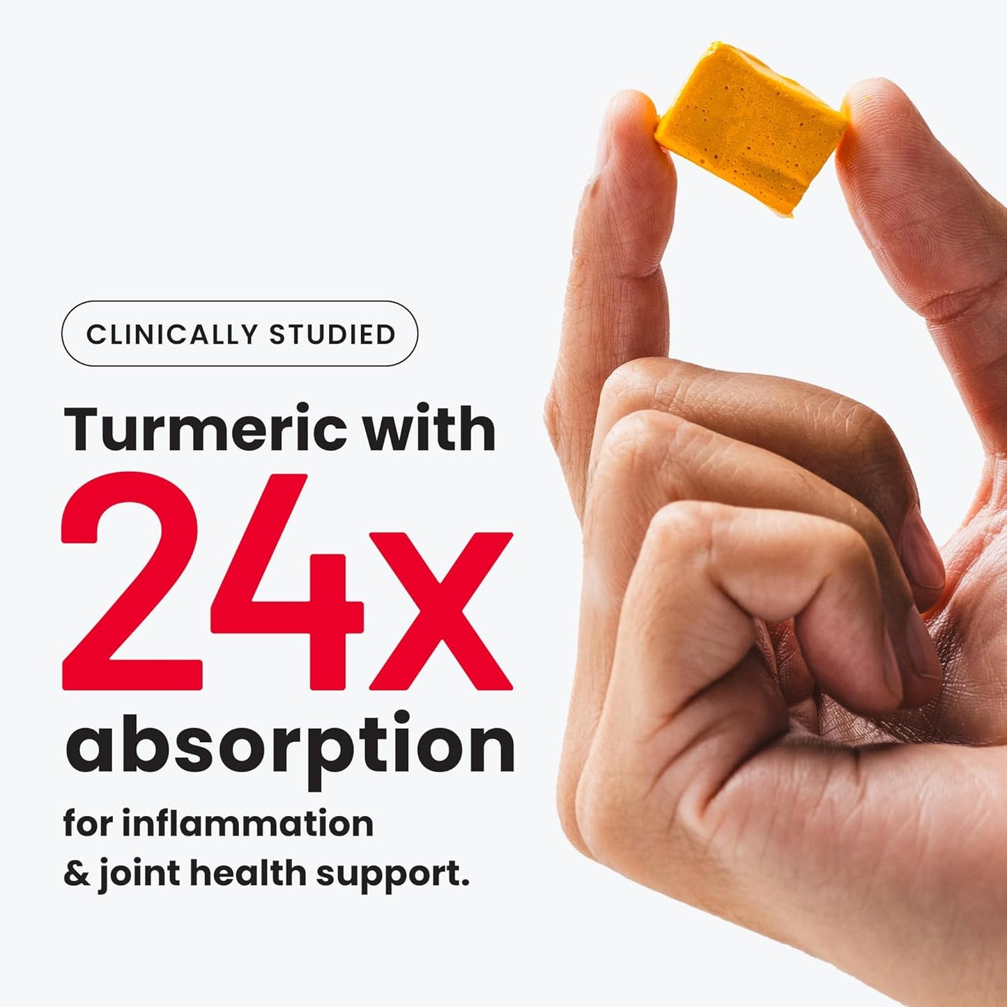 SuperBeets Makers Turmeric Chews - High Absorption Curcumin Complex - Orange Citrus Flavor - Joint Health Support - 30 Count