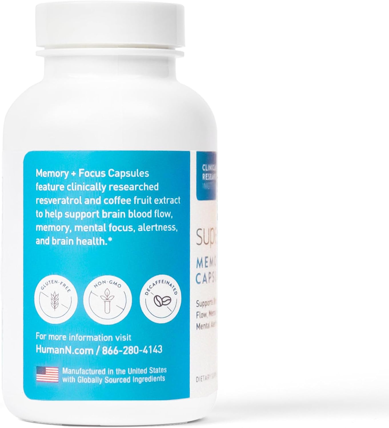 SuperBeets Memory & Focus Brain Supplement Capsules - Enhanced Mental Alertness with Clinically Studied Nootropics and Beet Root Powder - 60 Capsules