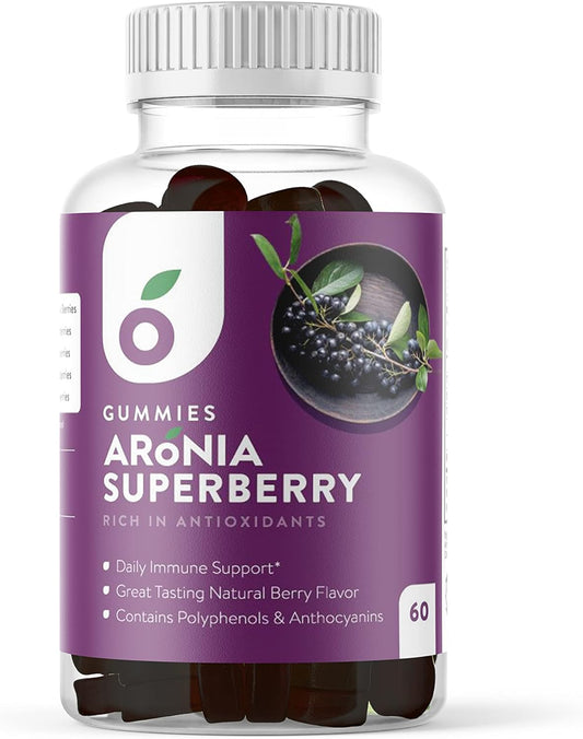 SuperBerry Aronia Gummies - Immune Support with Antioxidants, Better than Elderberry, Natural Berry Flavor - 60 Count