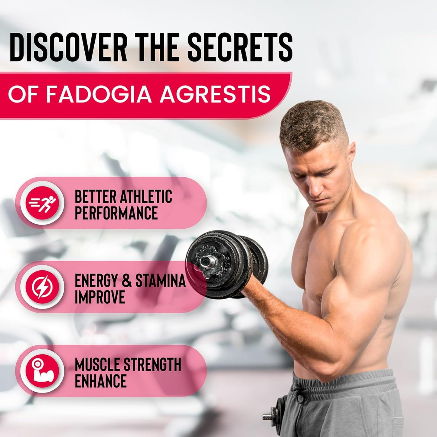 Supercharge Stamina & Muscle Health with Fadogia Agrestis & Tongkat Ali - 120 Capsules - Made in USA