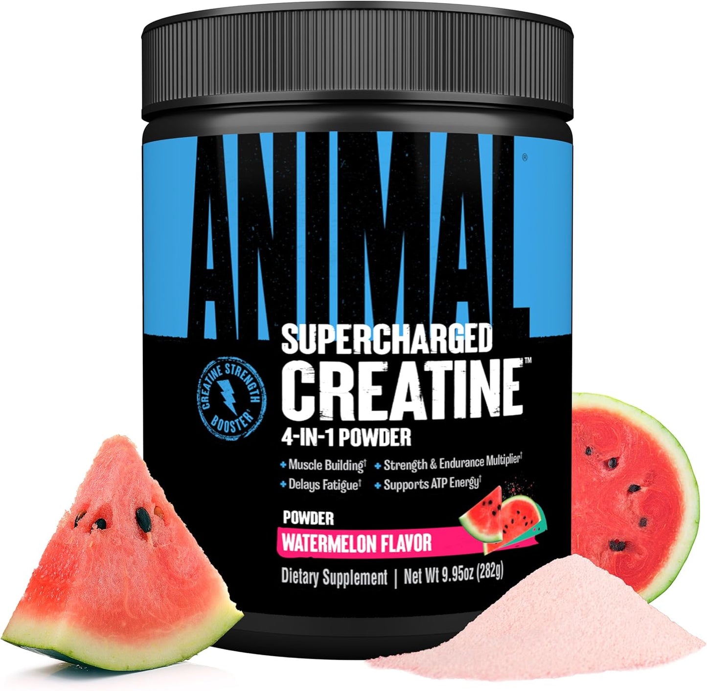 Supercharged Animal Creatine Powder with Betaine Anhydrous & PurpleForce - Boost Endurance, Recovery - Watermelon Flavor
