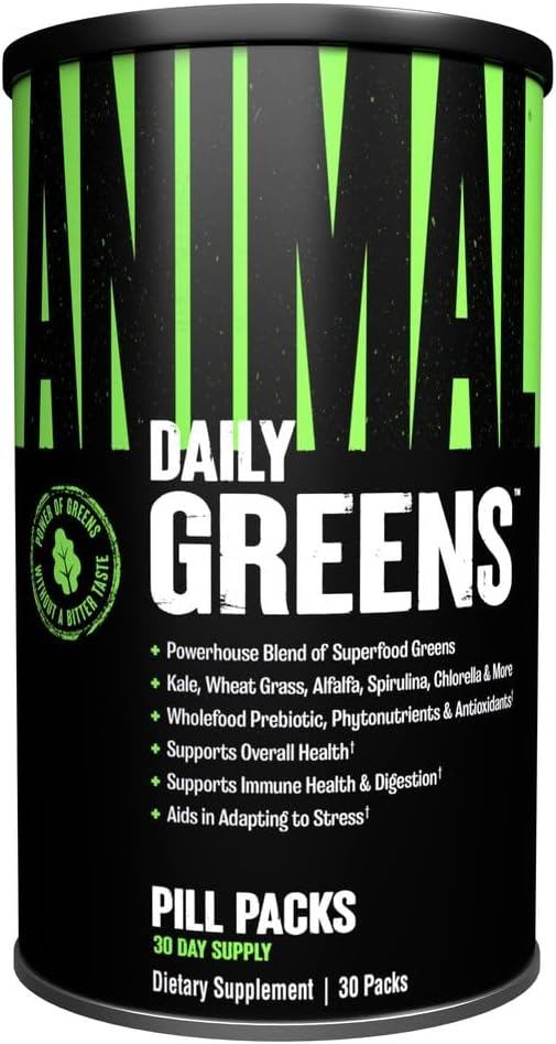 Superfood Animal Greens Pills - Digestive Health & Immunity Boost - Prebiotic & Probiotic Blend - Men & Women - 30 Day Supply