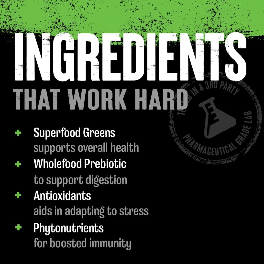 Superfood Animal Greens Pills - Digestive Health & Immunity Boost - Prebiotic & Probiotic Blend - Men & Women - 30 Day Supply
