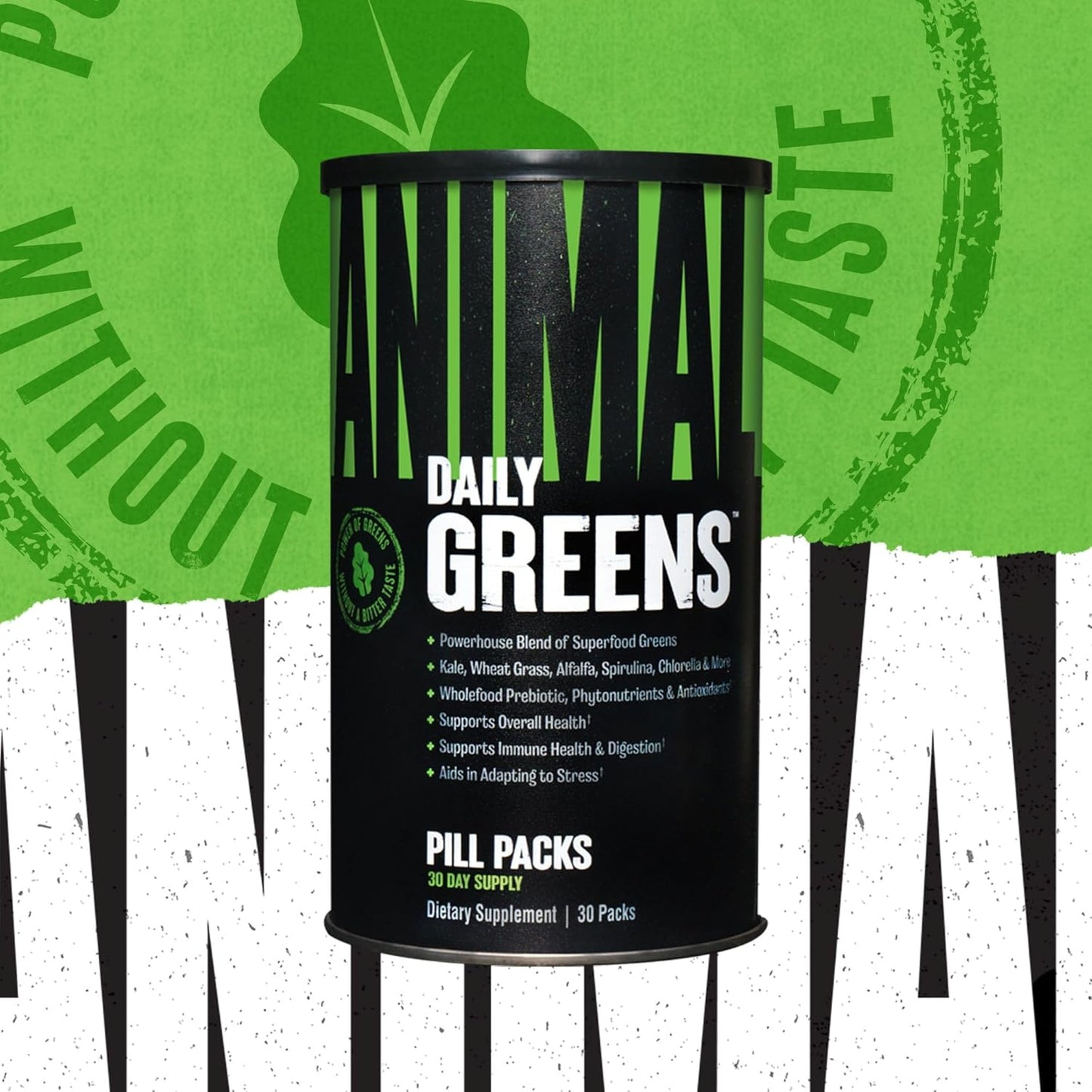 Superfood Animal Greens Pills - Digestive Health & Immunity Boost - Prebiotic & Probiotic Blend - Men & Women - 30 Day Supply