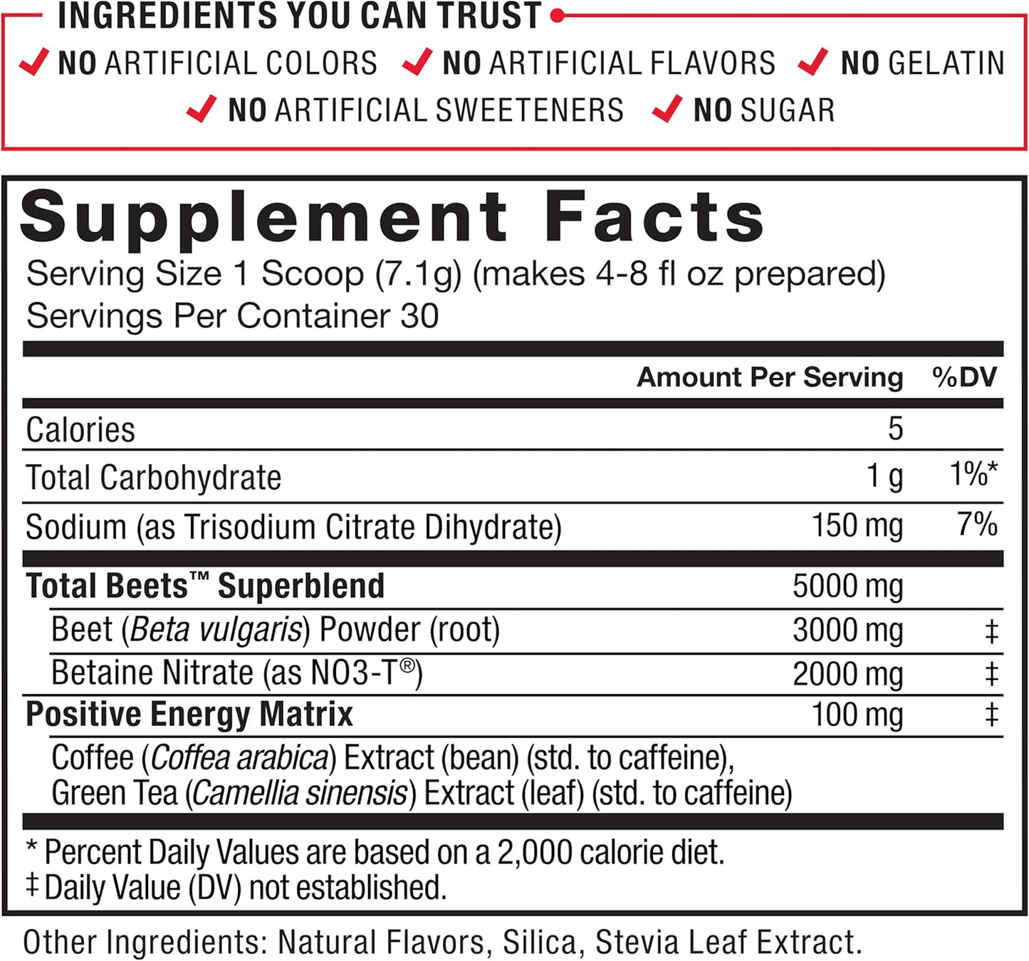Superfood Beet Root Powder Energy Drink Mix 3-Pack - Boost Energy, Circulation, and Stamina - Heart Health Support - 90 Servings
